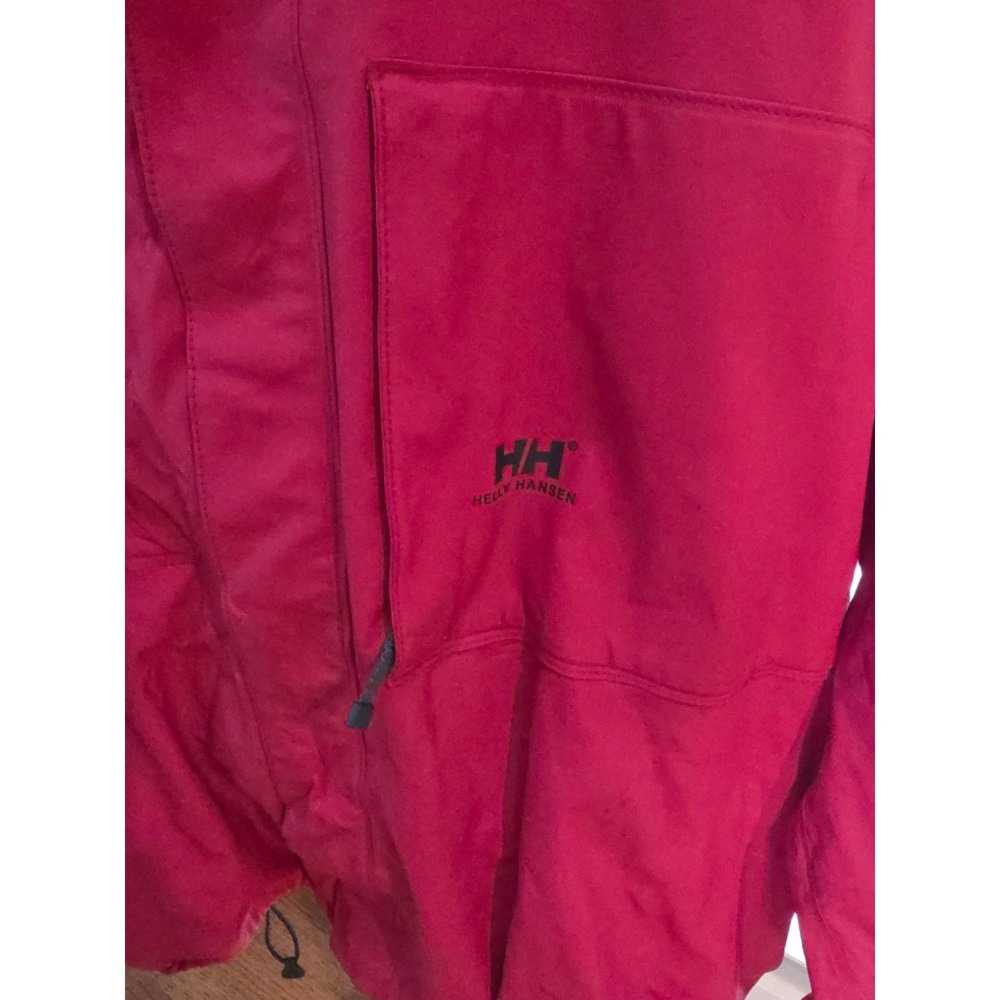 Helly Hansen Inter Face BW Red Waterproof Hooded Rain Jacket Mens XXL Shell - Picture 2 of 10
